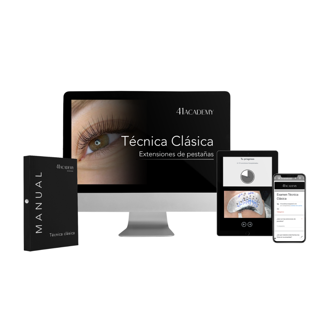 curso online de extensiones de pestañas tecnica clasica pelo a pelo para lashistas principiantes y avanzadas, foto de frente